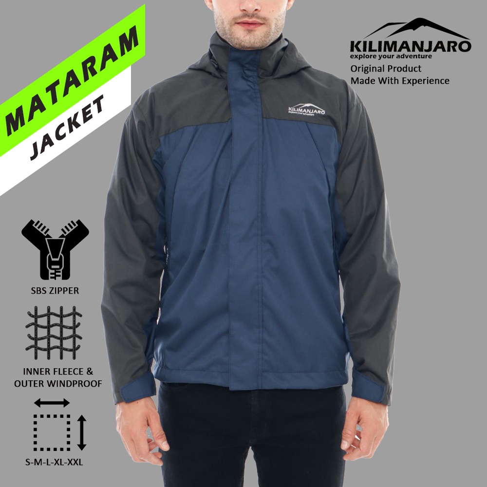 Jaket Gunung WATERPROOF Kilimanjaro MATARAM - Jaket Super Hangat Outer Waterproof - Jaket Motor Hangat