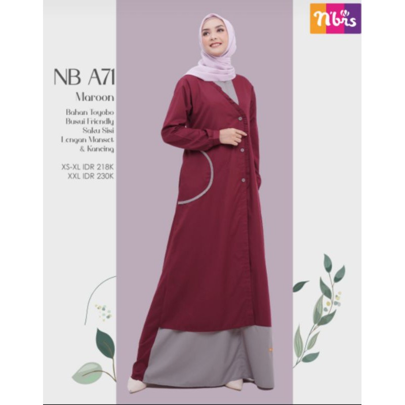 NIBRAS NB A71 MAROON SIZE M