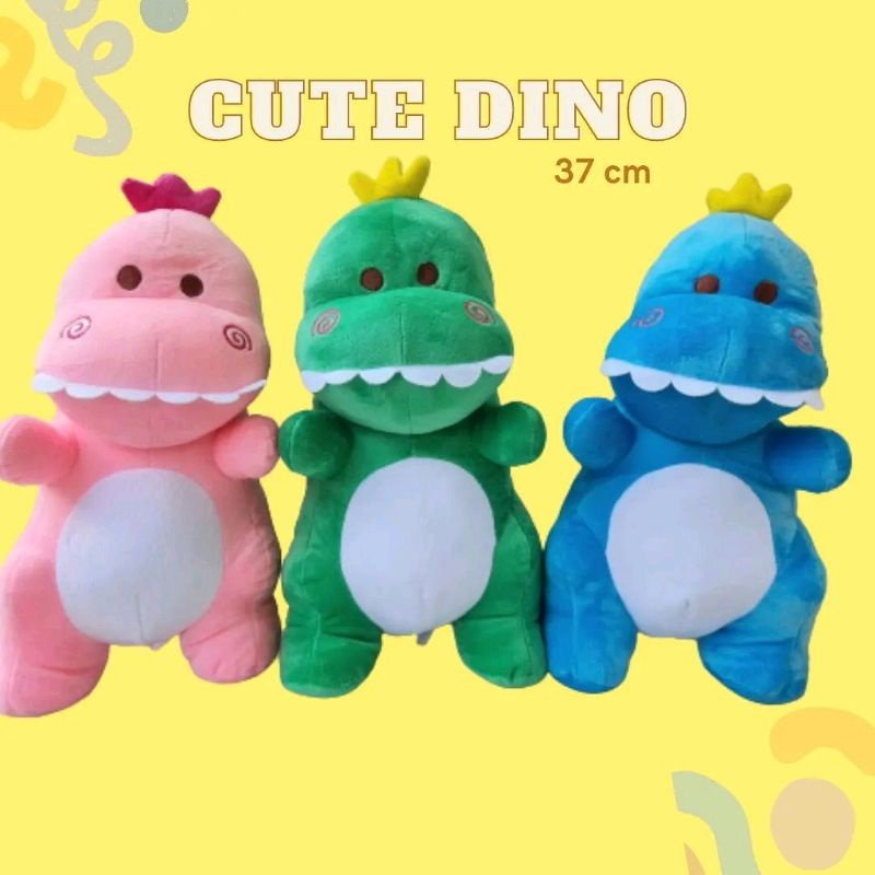 BONEKA CUTE DINO DINOSAURUS LUCU 37 CM