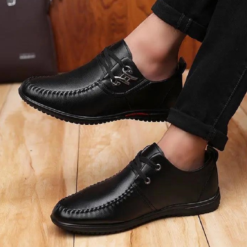 Sepatu Pantofel Pria Pantofel Hitam Pria Sepatu Tali Oxford Keren Fantofel Kulit Kerja Kantor Cowok Formal PDH 064