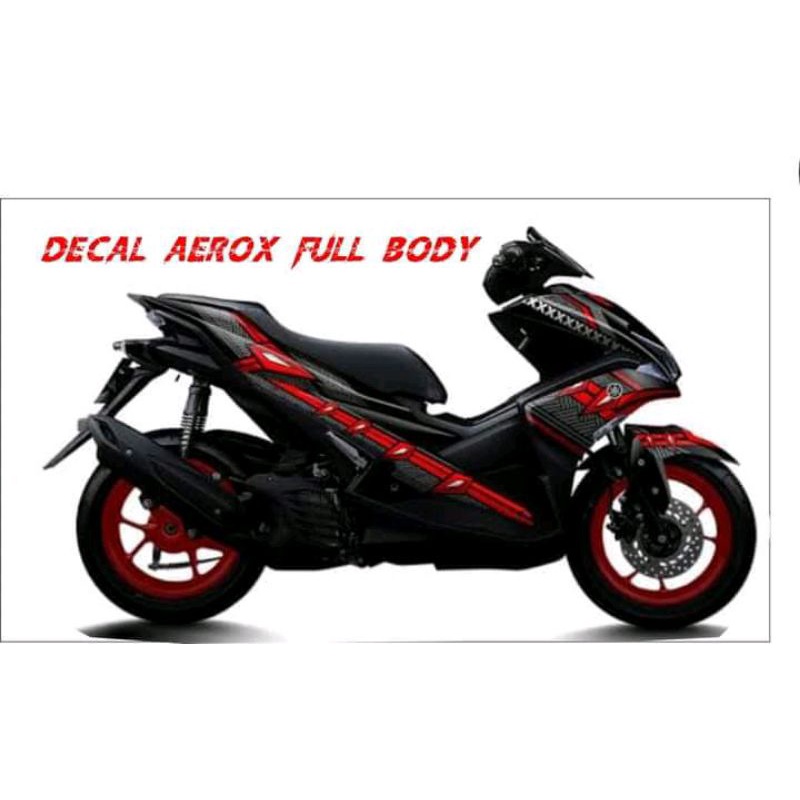 decal aerox full body stiker decal Yamaha aerox full body striping variasi decal