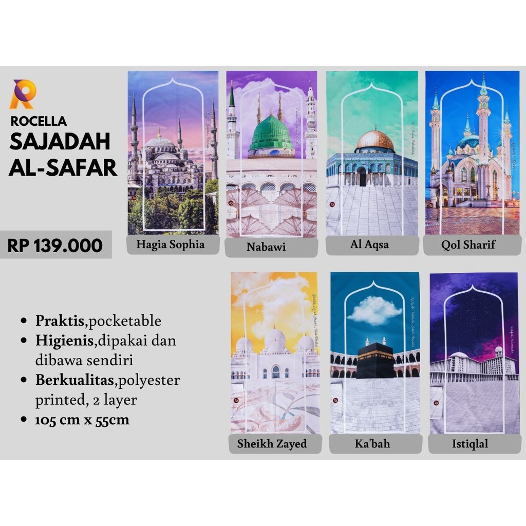 SAJADAH TRAVELING//SAJADAH SANDAR//SAJADAH LIPAT//SAJADAH TRAVEL//SAJADAH SAKU//SAJADAH POUCH