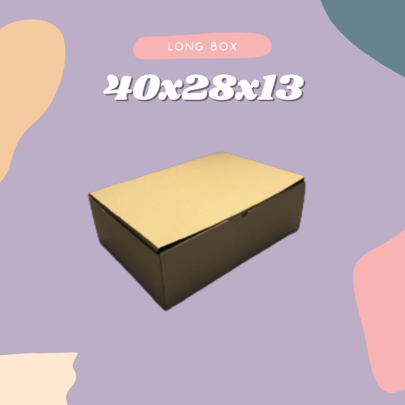 

LONG BOX 40x28x13 // DIE CUT KARTON COKLAT