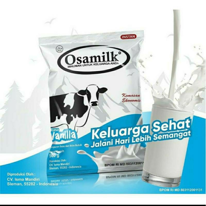 

Susu Sapi OSAMILK 100% Vanila BPOM / Penggemuk Badan untuk Anak-anak dan Dewasa