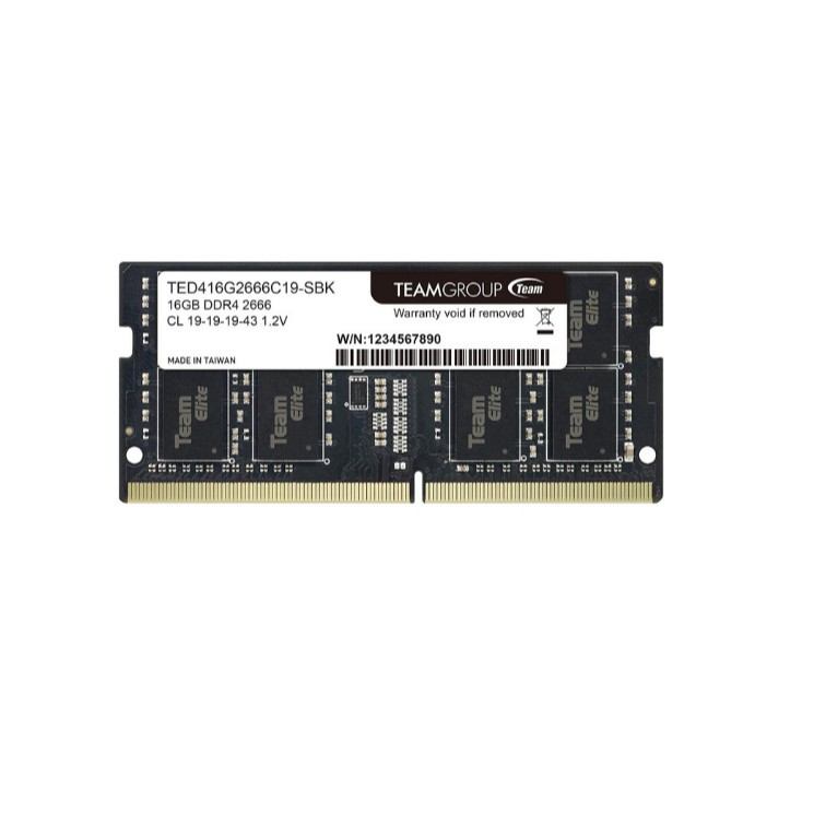 Team Elite SODIMM 16GB DDR4 2666Mhz - Memory RAM Laptop