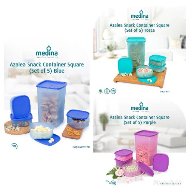 Azalea Snack Square Set / Toples Snack