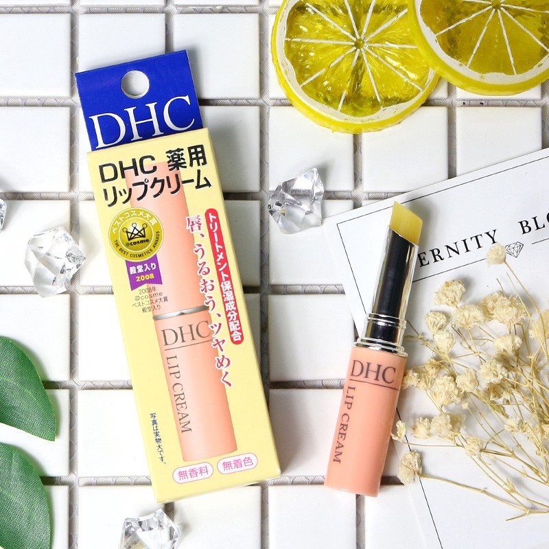 DHC Lip Balm Pelembab Anti Kering Tanpa Warna Olive 1.5g