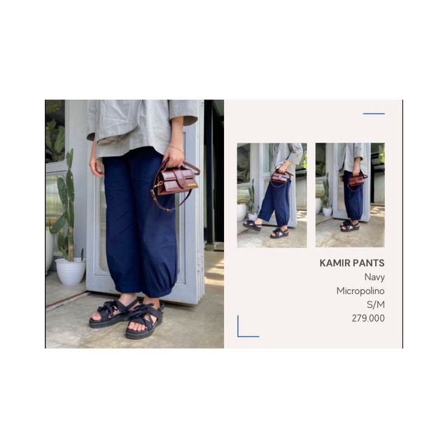 Kamir Pants Navy by Rurik Official