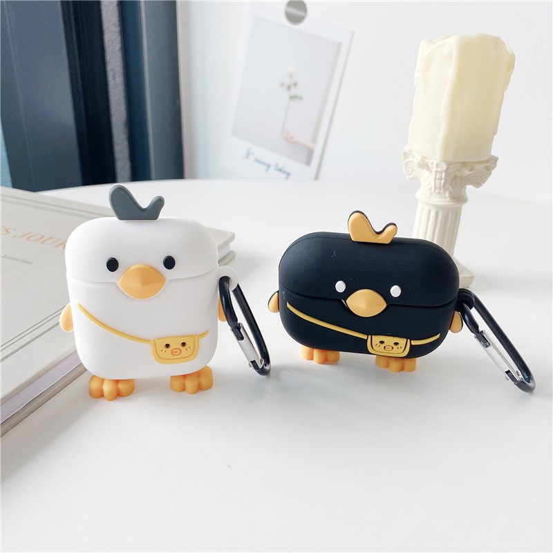 Case Pelindung Earphone Bluetooth Bentuk Bebek Untuk Airpods 1 2 pro I13 pro Inpods 3 13 12 I12 I11 I9S I23