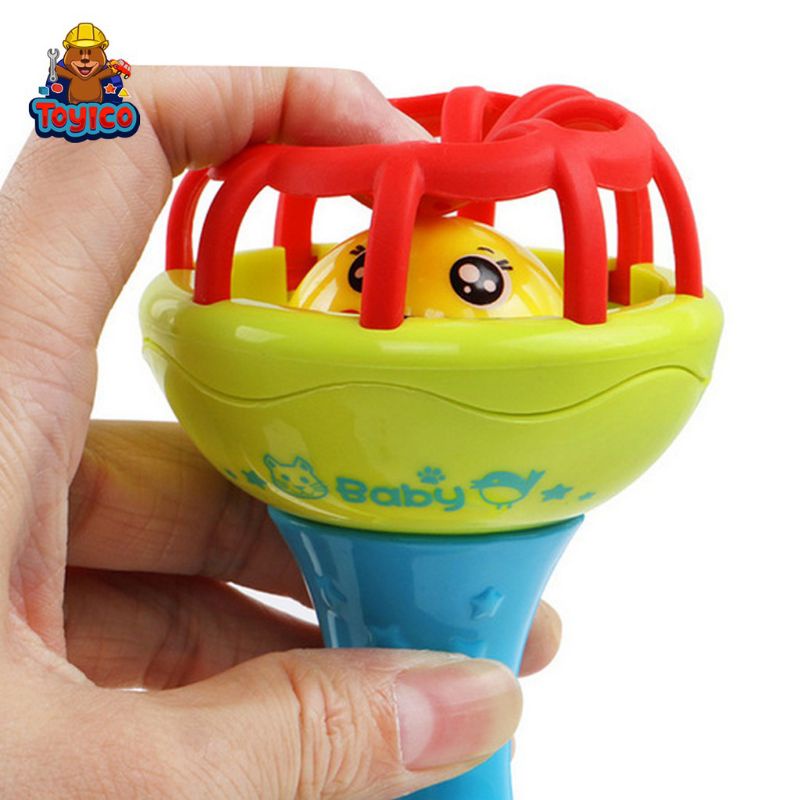 [Rumahbayipdg] Mainan bayi edukasi baby teether, kerincing rattle stik gigitan bayi BPA