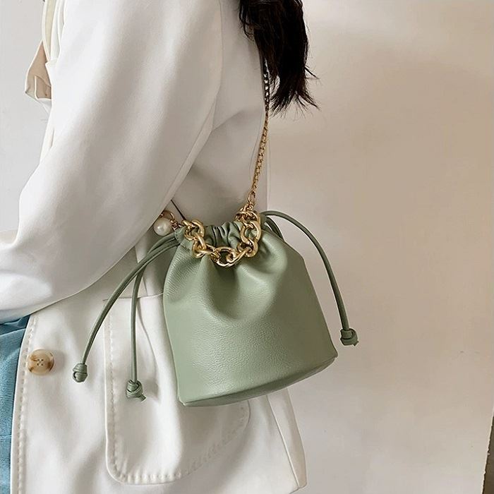 BJ212503 - BEIGE/BLACK/GREEN/YELLOW - TAS SLEMPANG SERUT TALI RANTAI WANITA FASHION IMPORT MODIS ELEGAN TERMURAH TERLARIS TERBARU BAGSTORE JAKARTA TAS BATAM JT12503 GT1874