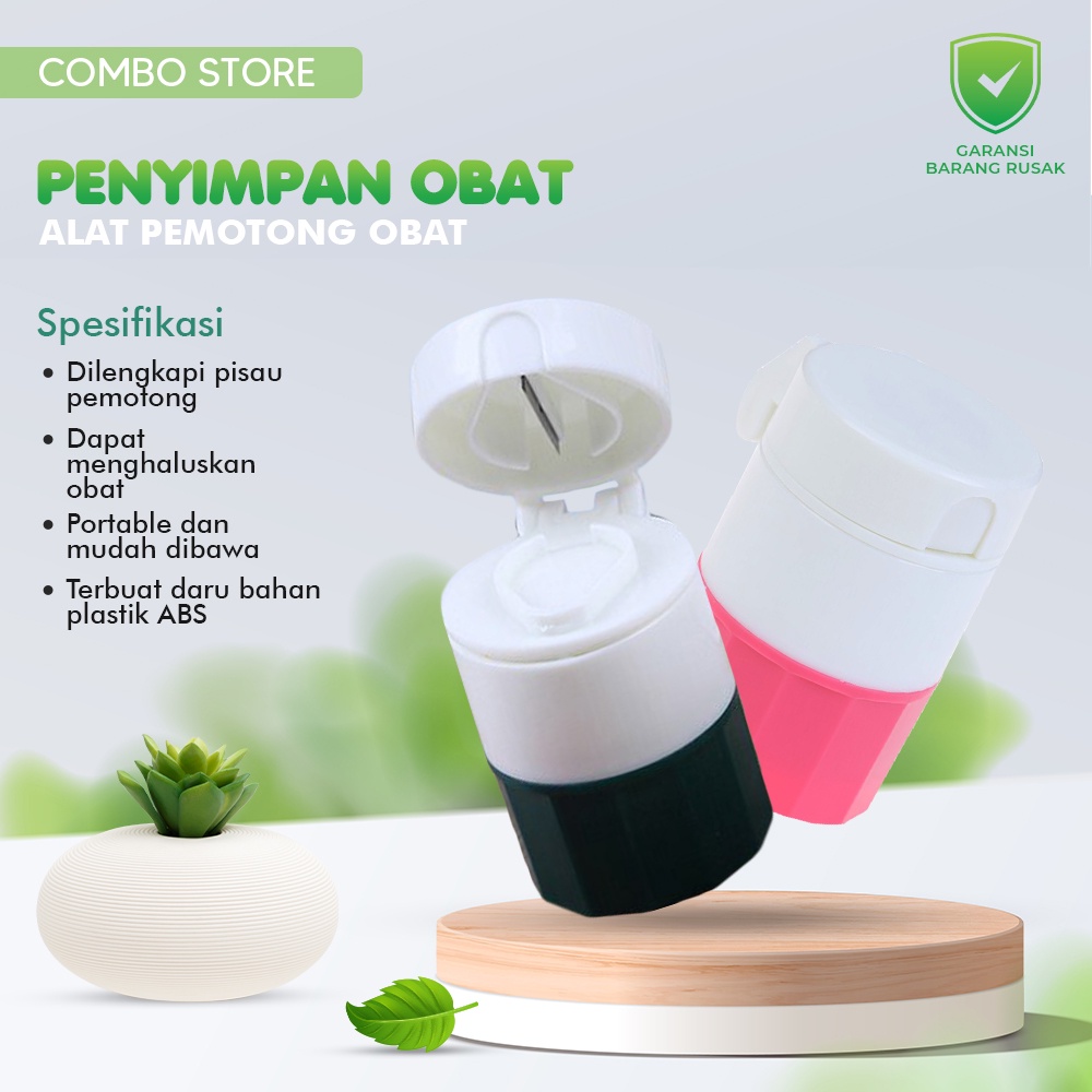 Penggerus Obat Kapsul Tempat Pemotong Obat Cutter Pill Crusher