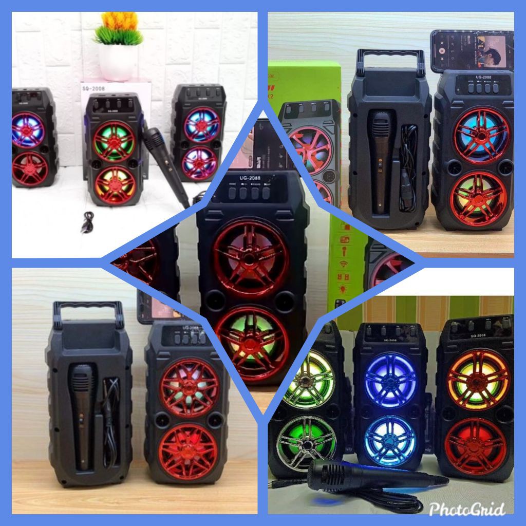 HARGA PABRIK  SPEAKER BLUETOOTH UG-2088 PLUS MIC SPEAKER AKTIF