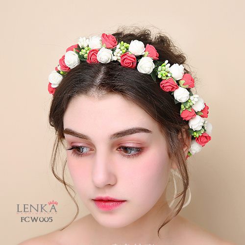 [STOK TERBATAS] AKSESORIS PESTA FLOWER CROWN BRIDESMAID WEDDING FCW005