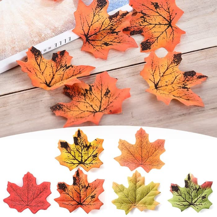 Artificial Cloth Maple Leaves (10pcs)