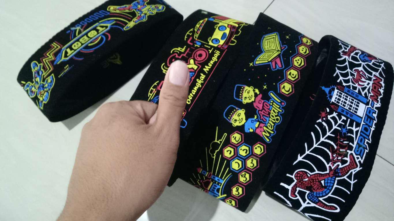 Songkok Batik Kolosebo - Peci Sablon Motif Biru Emas Silver Kopiah Kopyah Kopeah Ac Anak Dewasa