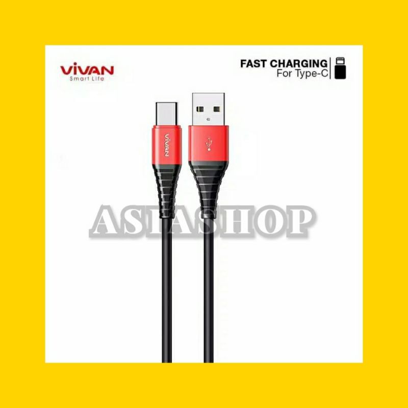 Kabel Data Vivan Type-C SC30 For Samsung LG Xiaomi Dll USB-C 30CM NEW!!