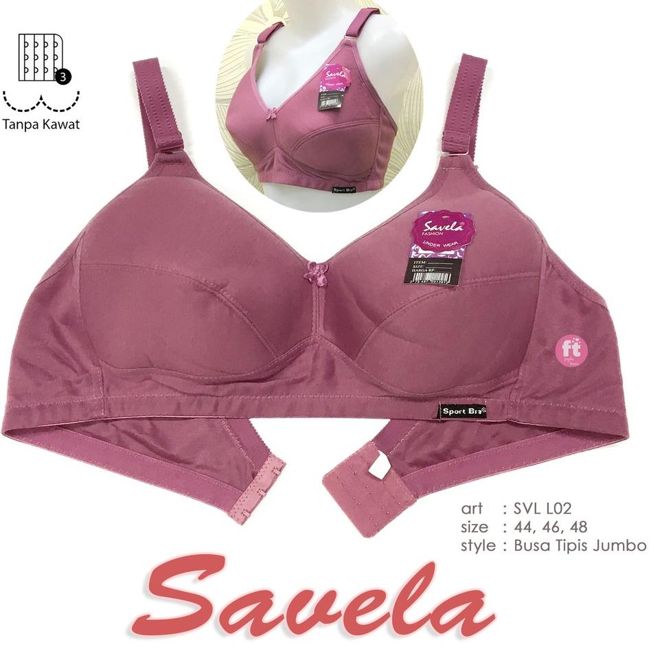 ✨MEGA SALE✨ SAVELA | Sport Bra JUMBO KAIT 3 Non Busa / BH Sport JUMBO KAIT 3 Non Busa / L02 44-48