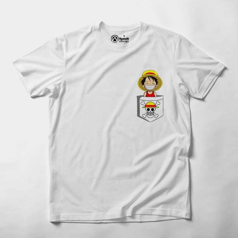 Kaos Atasan Anak Laki Laki Kids T Shirt Anime One Piece Monkey Luffy Cheeky