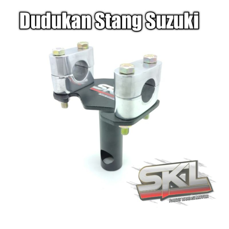 Adaptor Dudukan Stang Motor Matic Bebek Honda Scoopy Vario Beat Genio PCX Vario 160 125 Beat Street Forza Genio ADV 150  dan Supra X 125 FI Cs1 Revo Astrea Grand Blade 125 FI Supra 150 GTR Model Stir Setang Trail Trondol Drag Racing Road Race Supermoto