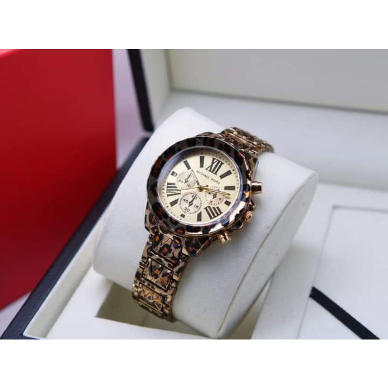 JAM TANGAN WANITA MK RANTAI LEOPARD PREMIUM DM 3,6CM ✔️