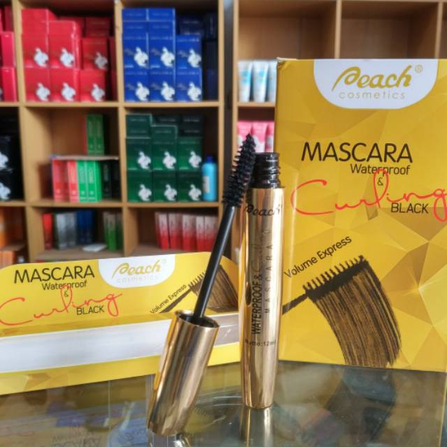 Peach Cosmetic Mascara Black Volume