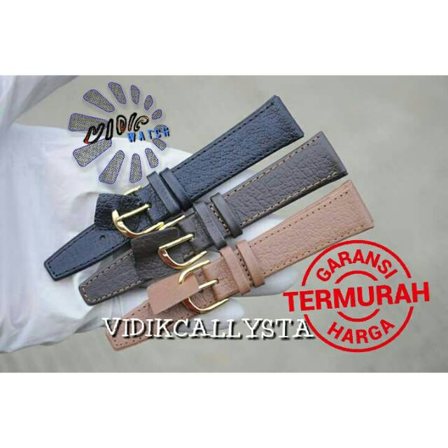 12 14 16 18 20 LEATHER STRAP TALI JAM KULIT UNIVERSAL UNISEX KULIT KALEP PRES