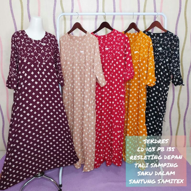 DASTER BATIK BUSUI √ BATIK. ASLI CAP PEKALONGAN