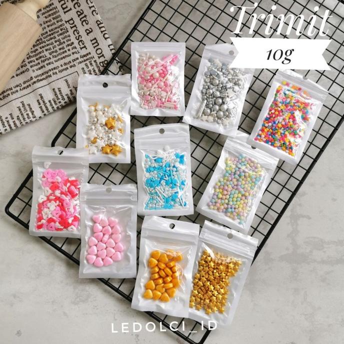 

TRIMIT SPRINKLE SPRINKLES HIASAN DEKORASI KUE 10 GRAM ledolci92 Buru Order