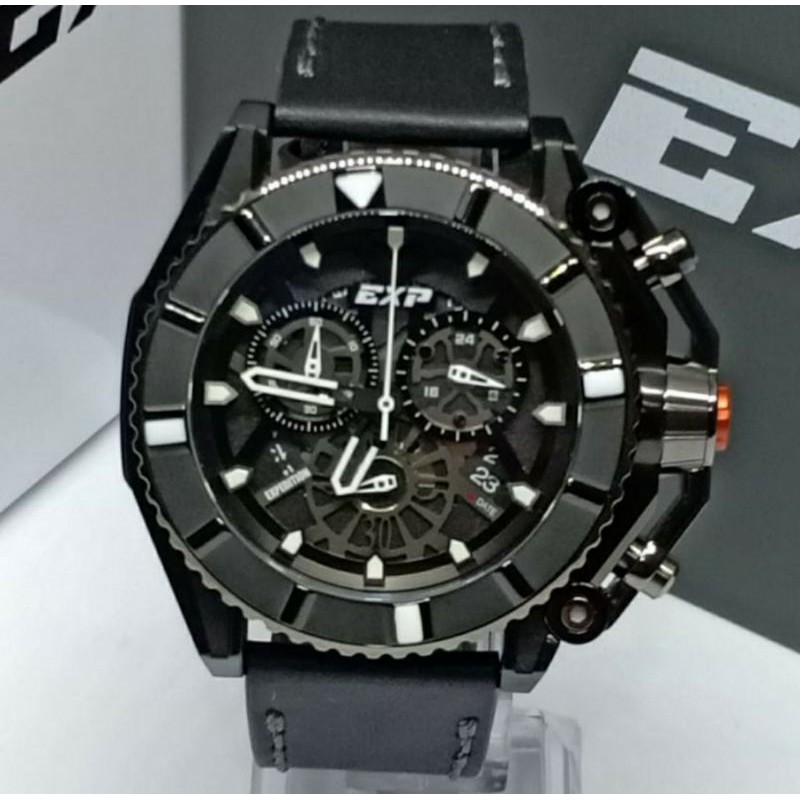 Jam Original EXP Expedition E3009 Pria Tali Kulit