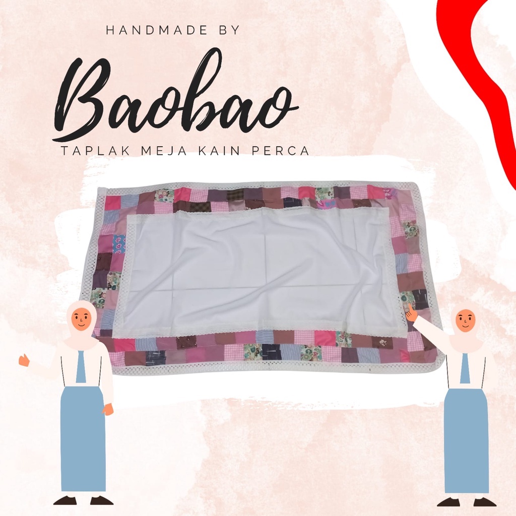 Taplak kain perca_Taplak meja_Handmade by baobao