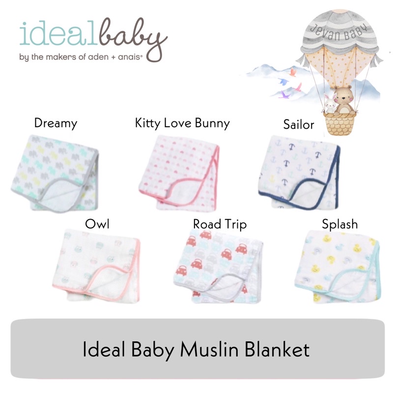 Ideal Baby Muslin Blanket / Selimut Muslin Bayi