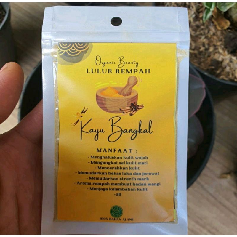 termurah Lulur Rempah Bangkal 20 gr / lulur bangkal asli / lulur kayu bangkal /lulur viral