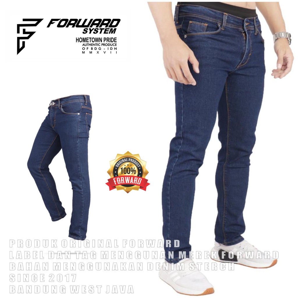 Celana Jeans Pria Blue Garment Forward System