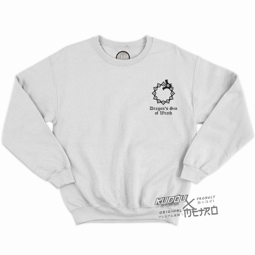 Crewneck  Meliodas Dragon Sin Seven Deadly Sins Nanatasu No Taiza Anime Manga Premium