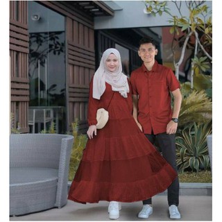  Baju  Gamis Couple  Keluarga  Edisi Lebaran  Terbaru 2021  Baju  