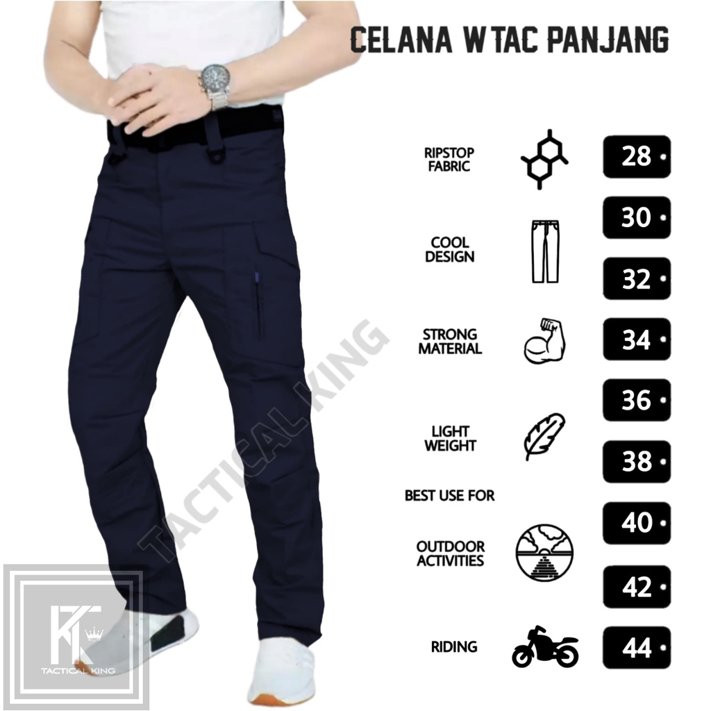 Celana Tactical W.TAC Panjang Cargo