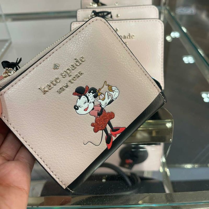 KATE SPADE MINI MOUSE SMALL I-ZIP BIFOLD WALLET
