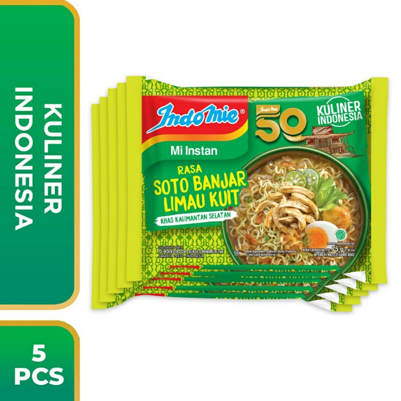 

Indomie Soto Banjar Limau Paket 5pc