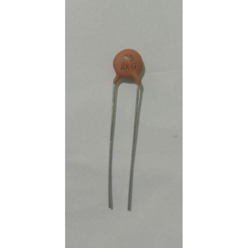 Disc Ceramic Capacitor 39pF 2KV J ±5% SL pitch=5mm RoHS Taiwan