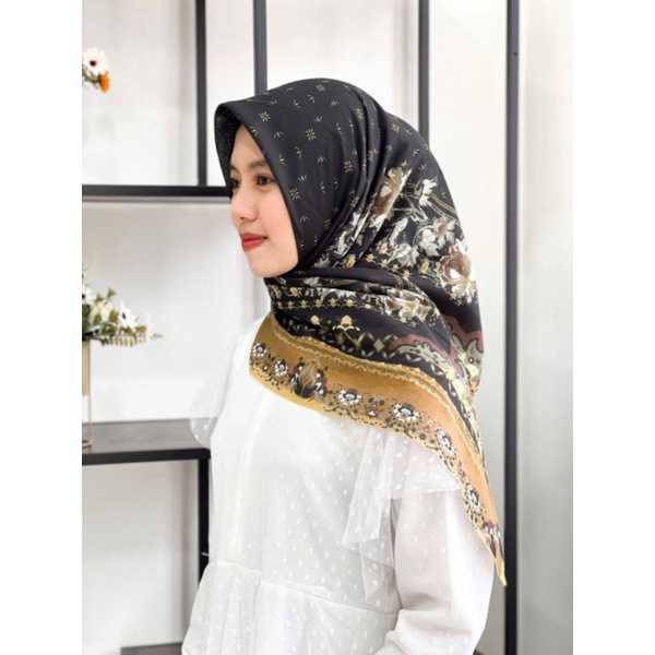 khadijah hijab motif premium