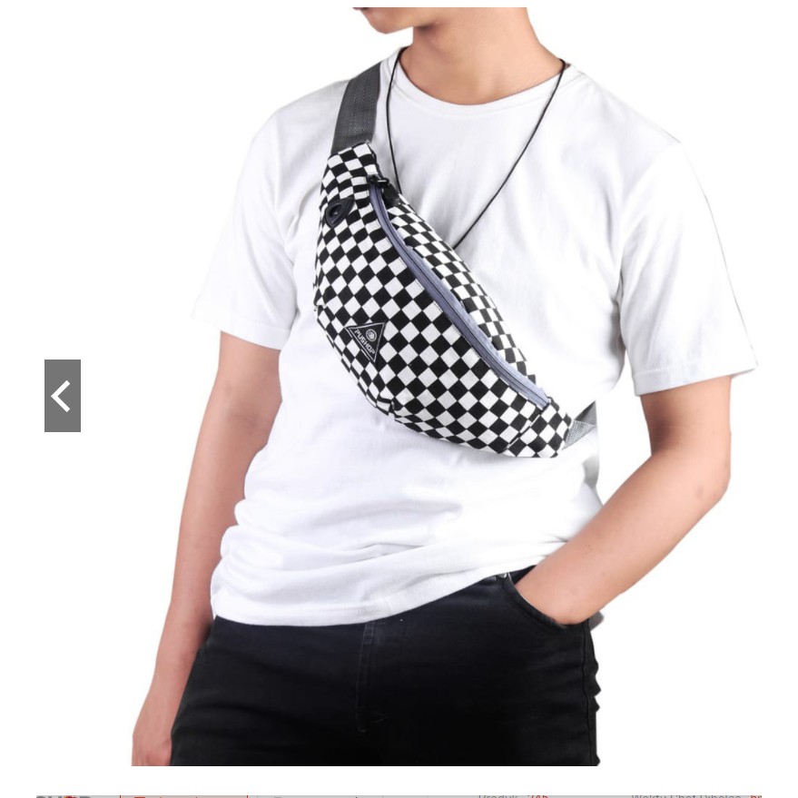 TAS SELEMPANG WANITA / PRIA CATUR KOTAK KOTAK