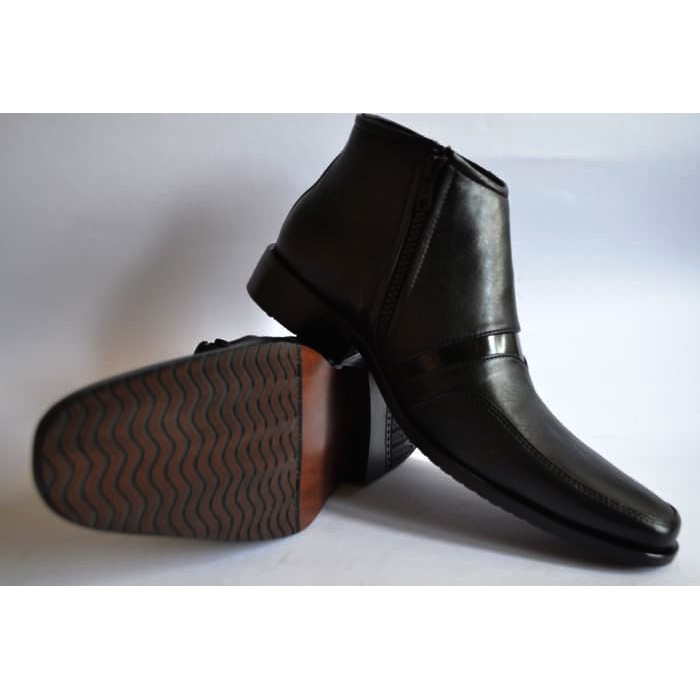 Sepatu formal pria sepatu Kerja Kantor Pria Kulit Formal Semi Boots Oribin
