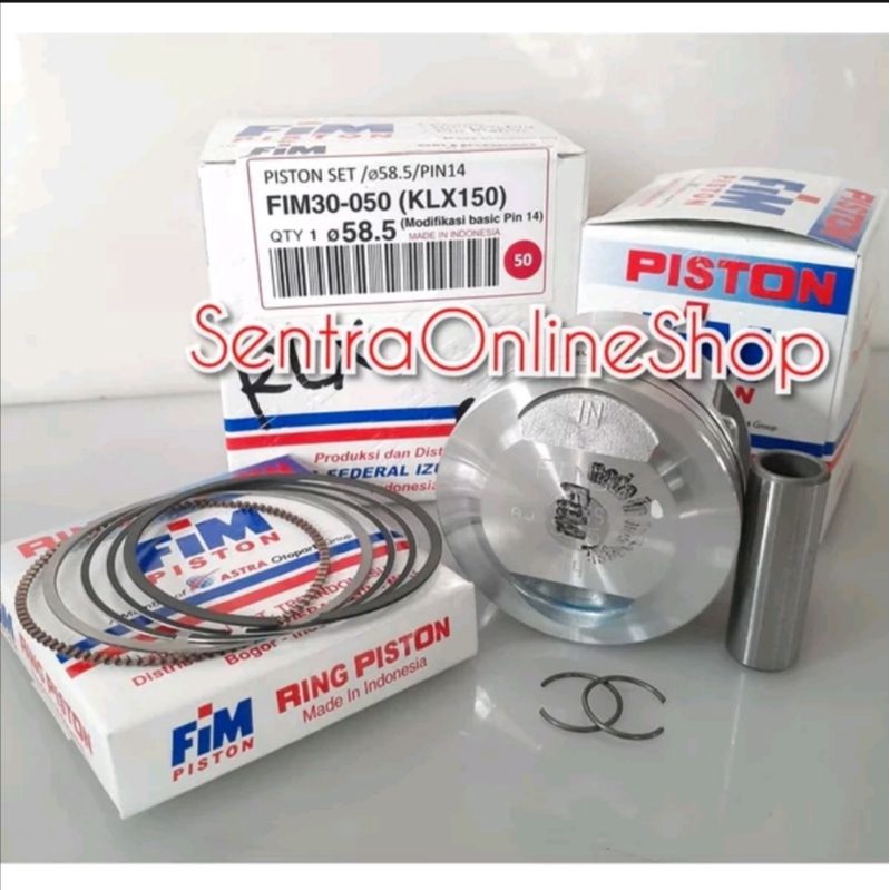 Piston seher kit klx 150 oversize 50 fim