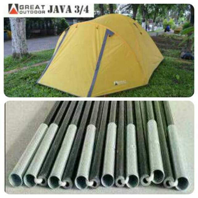 Frame fullset Tenda Great Outdoor Java 3/4 - Bukan Tenda