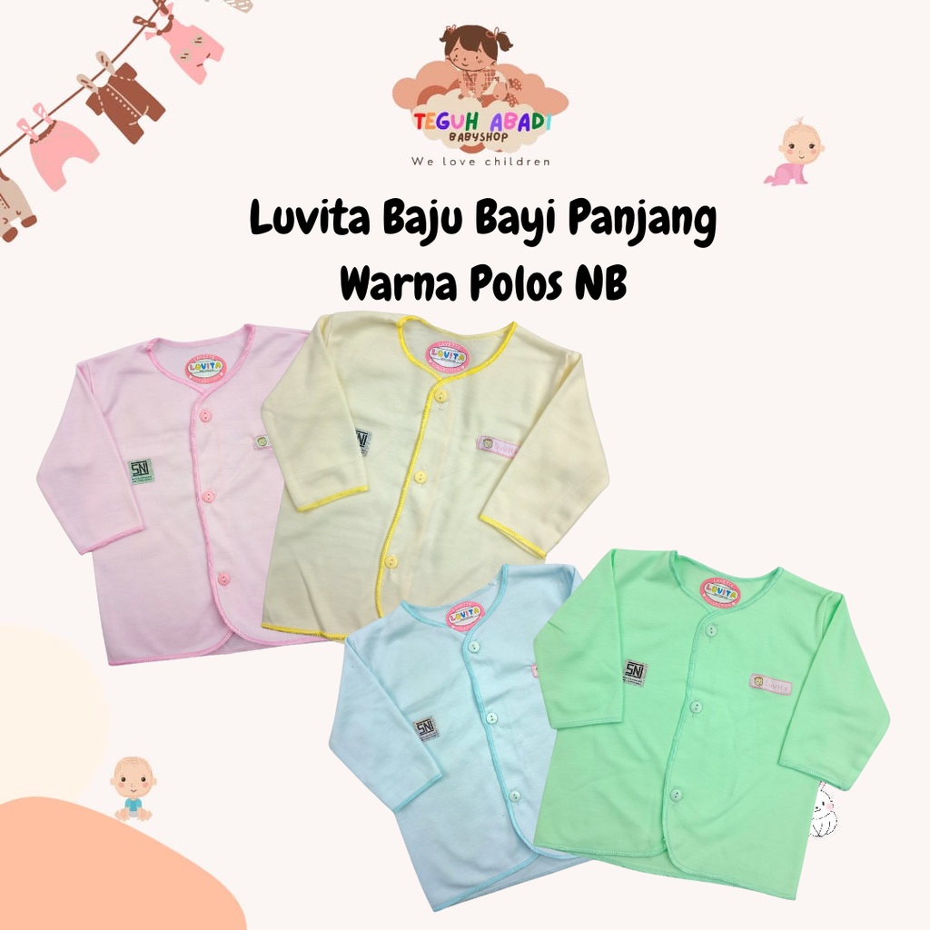 Luvita Baju Bayi Panjang New Born - 3pcs