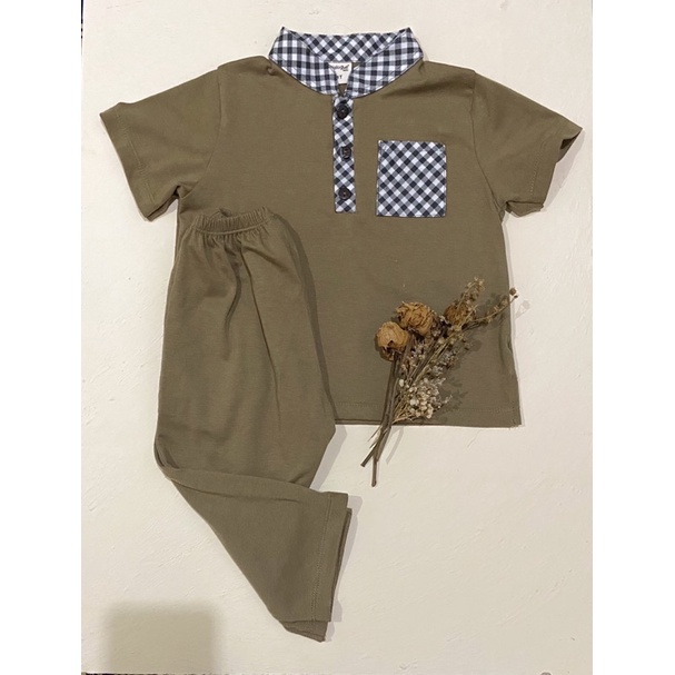 PRELOVED baju koko dialogue baby lengan pendek