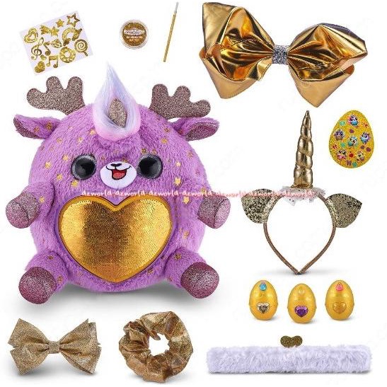 Zuru Plus Rainbocorns Blow Surprise Mainan Boneka Telur Besar
