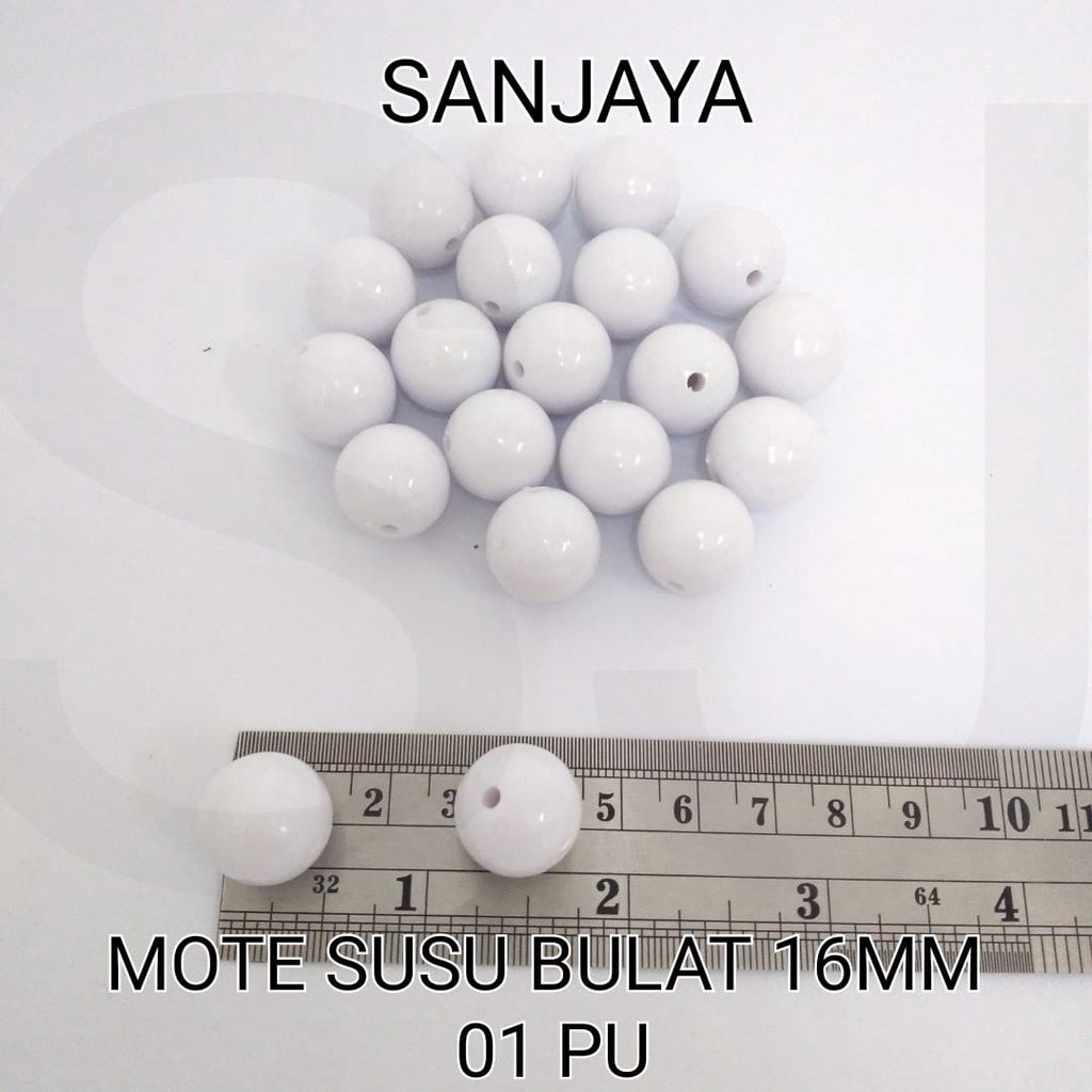 MOTE SUSU / MANIK SUSU / MANIK SUSU PASTEL / MOTE BULAT / MANIK BULAT / MANIK SUSU BULAT / MOTE SUSU BULAT 16MM