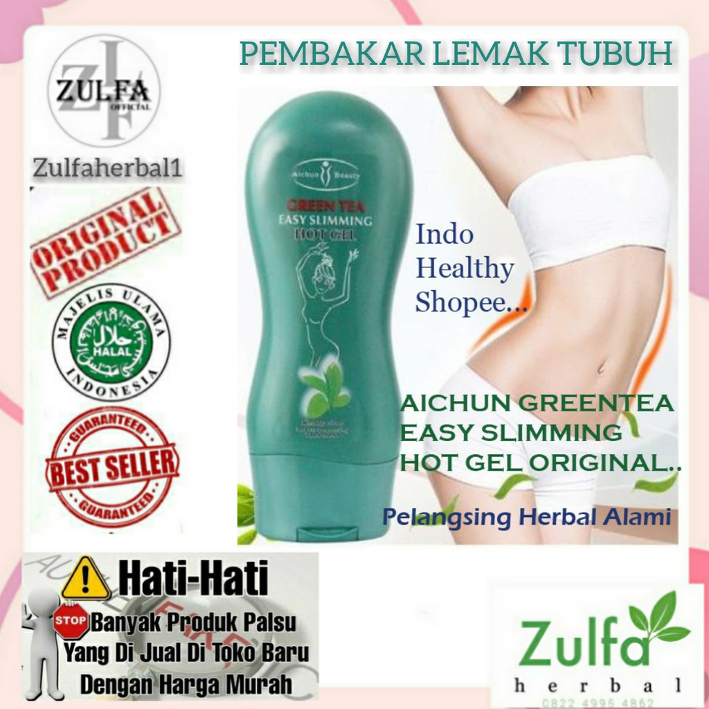 Krim Pembakar Lemak AICHUN BEAUTY GREEN TEA SLIMMING Cream IMPORT